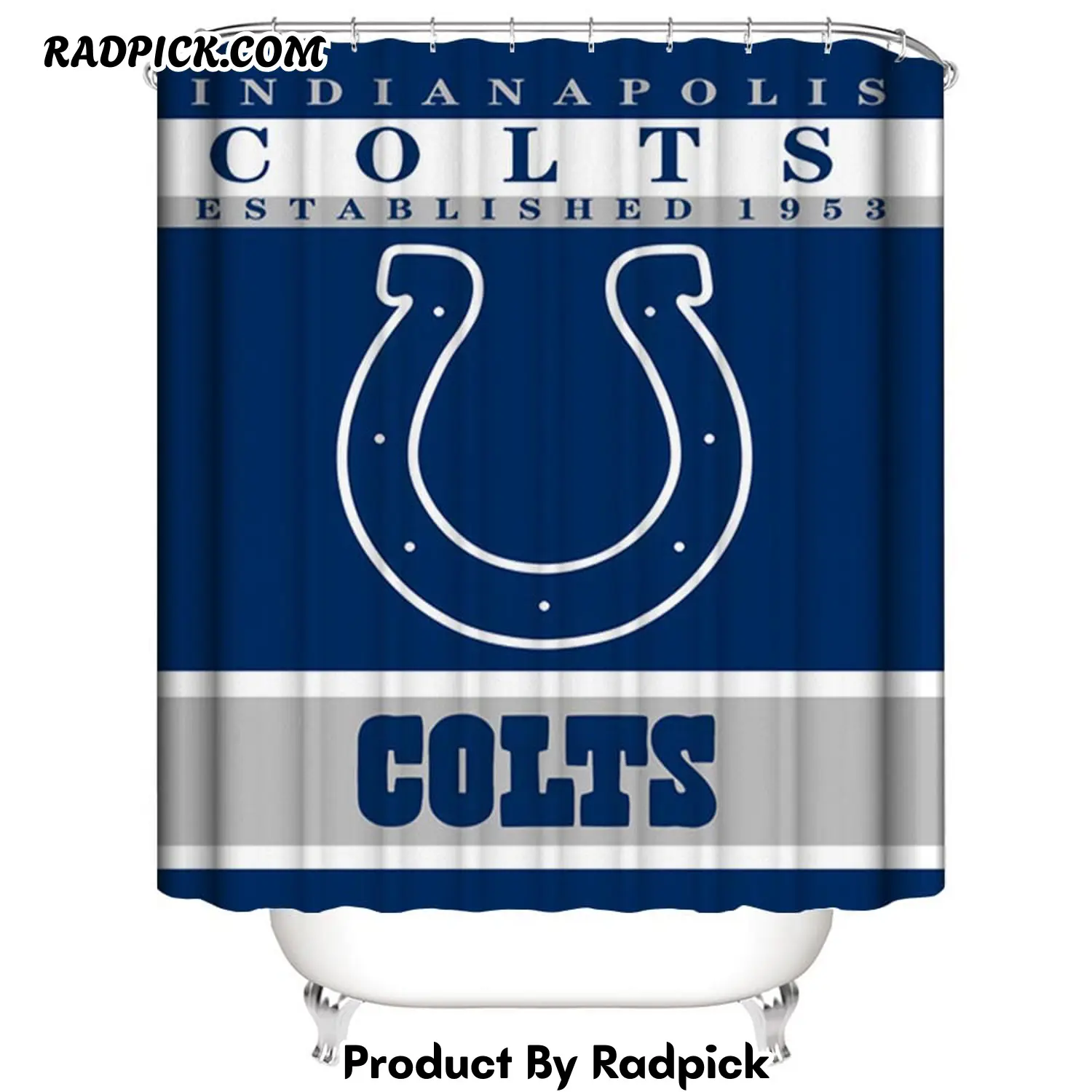 Football team flag indianapolis colts shower curtain rp387917